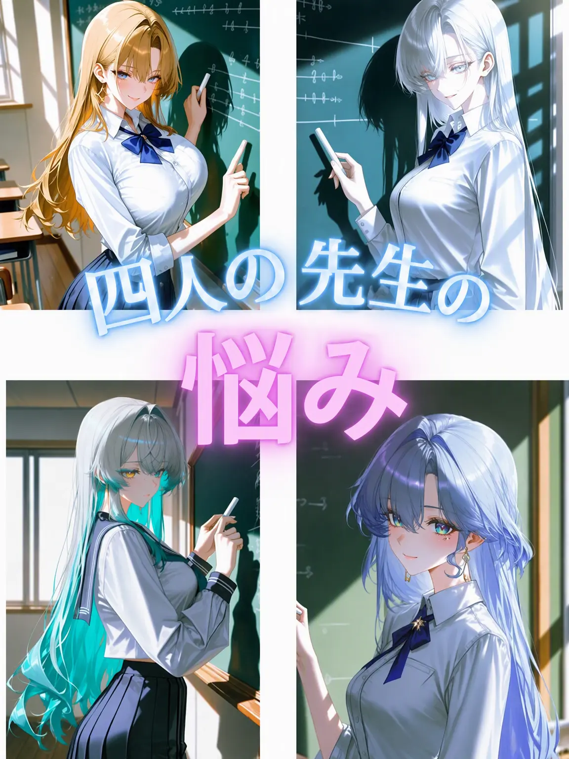 Eunchan1029의 《悩みを打ち明ける4人の先生たち》