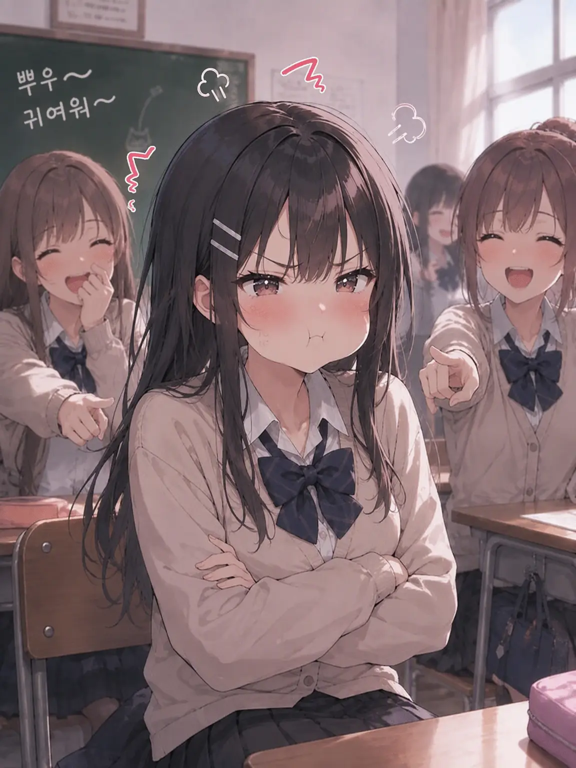 Hannetorare의 빈유 놀림에 마음이 식은 소녀