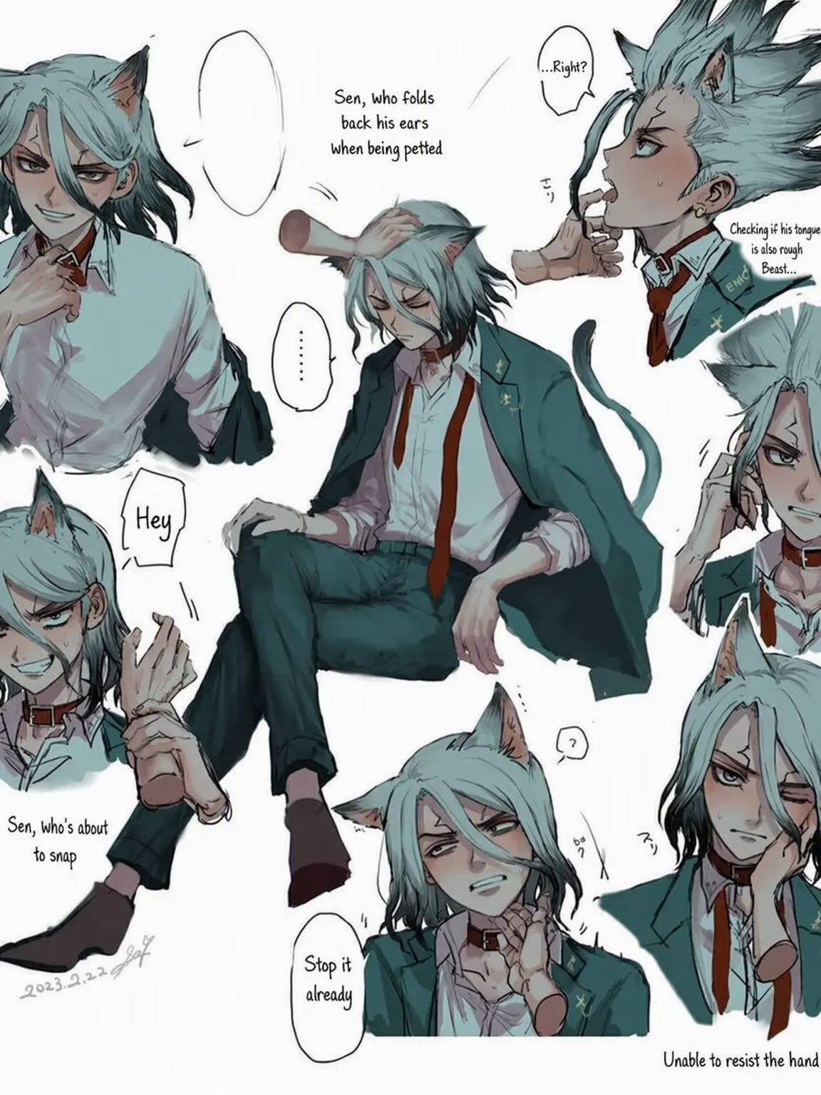 GildedFob3688의 Senku Turned Into a Kitty!