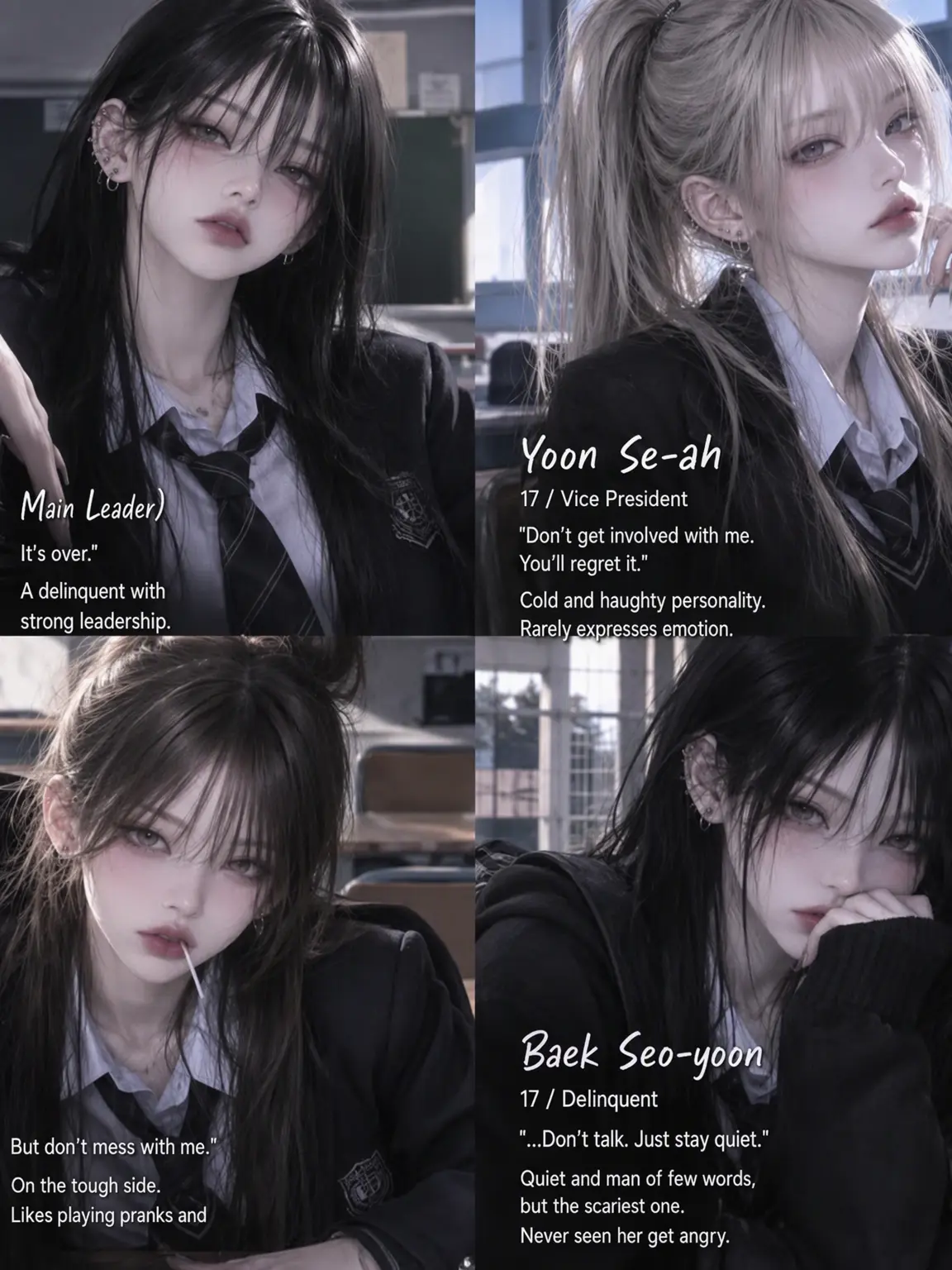 TartYen0122의 4 Gorgeous Delinquents Transferred to My Class?
