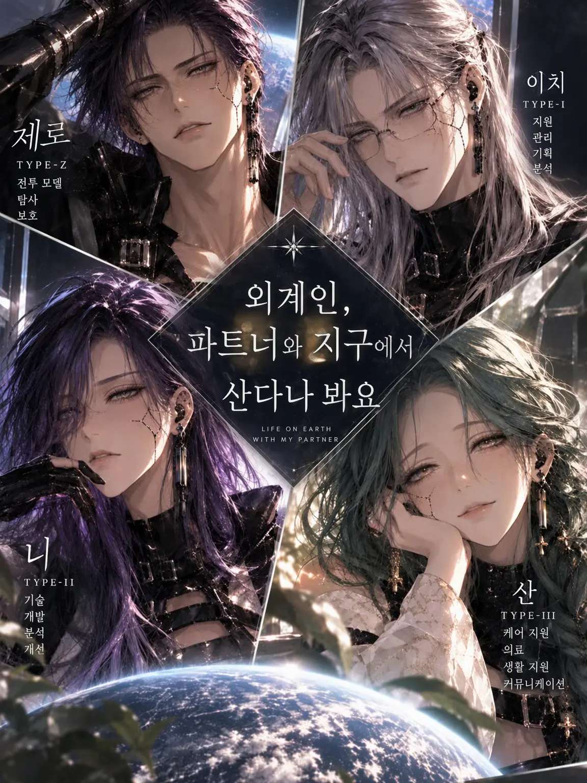 SimpleLove1546의 외계인, 파트너와 지구에서 산다나 봐