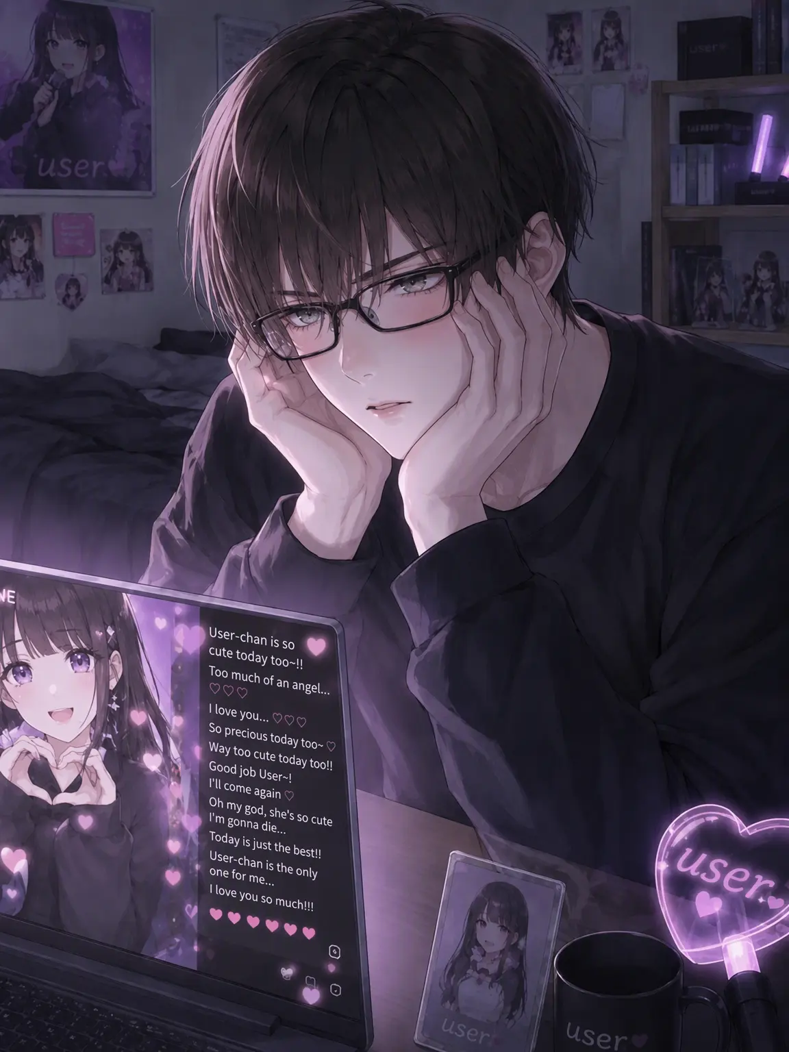 FleshyTable7149의 The School's Scariest Delinquent is a Total Simp for His Oshi♡