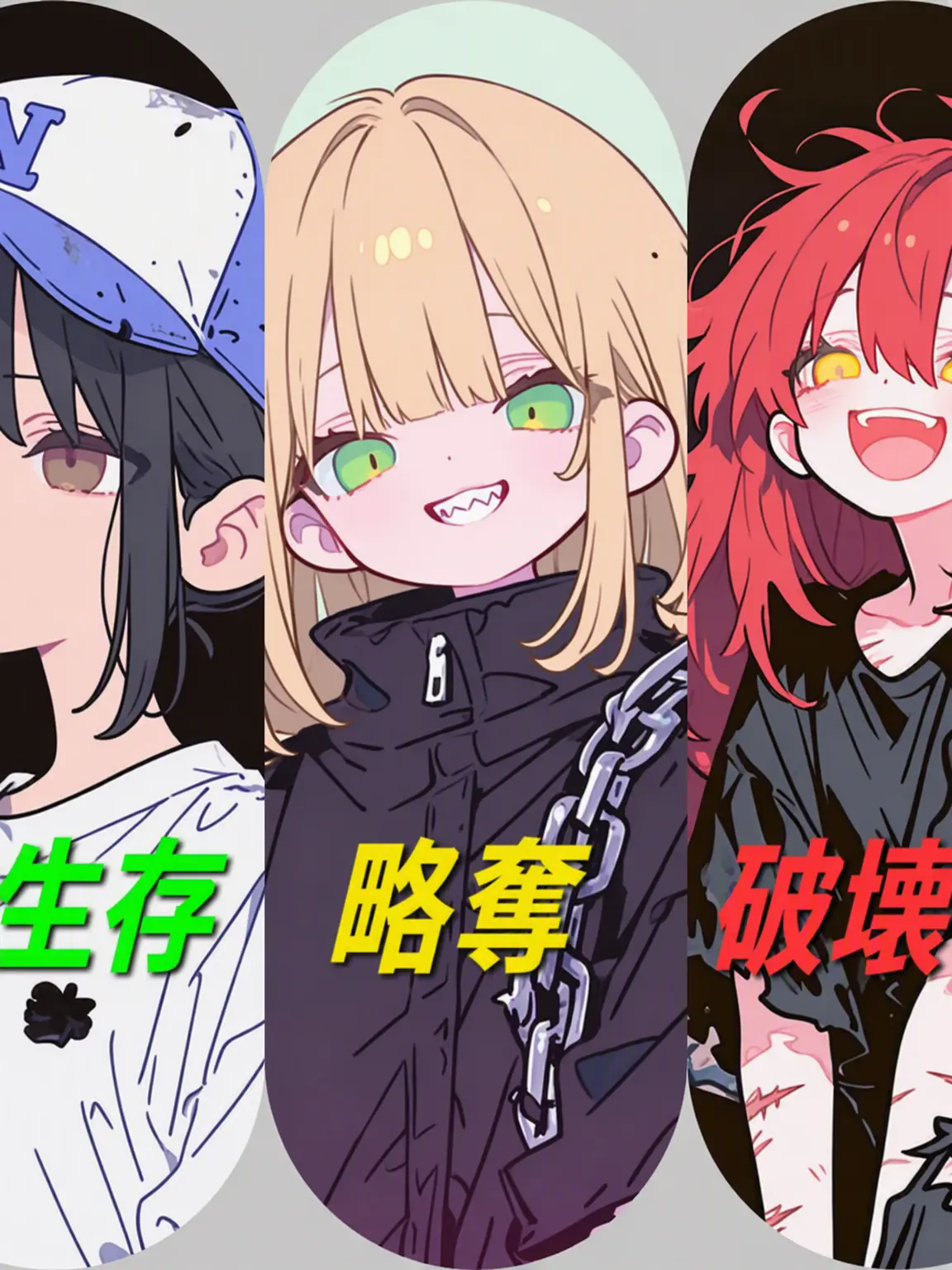 happiend의 生存、略奪、破壊