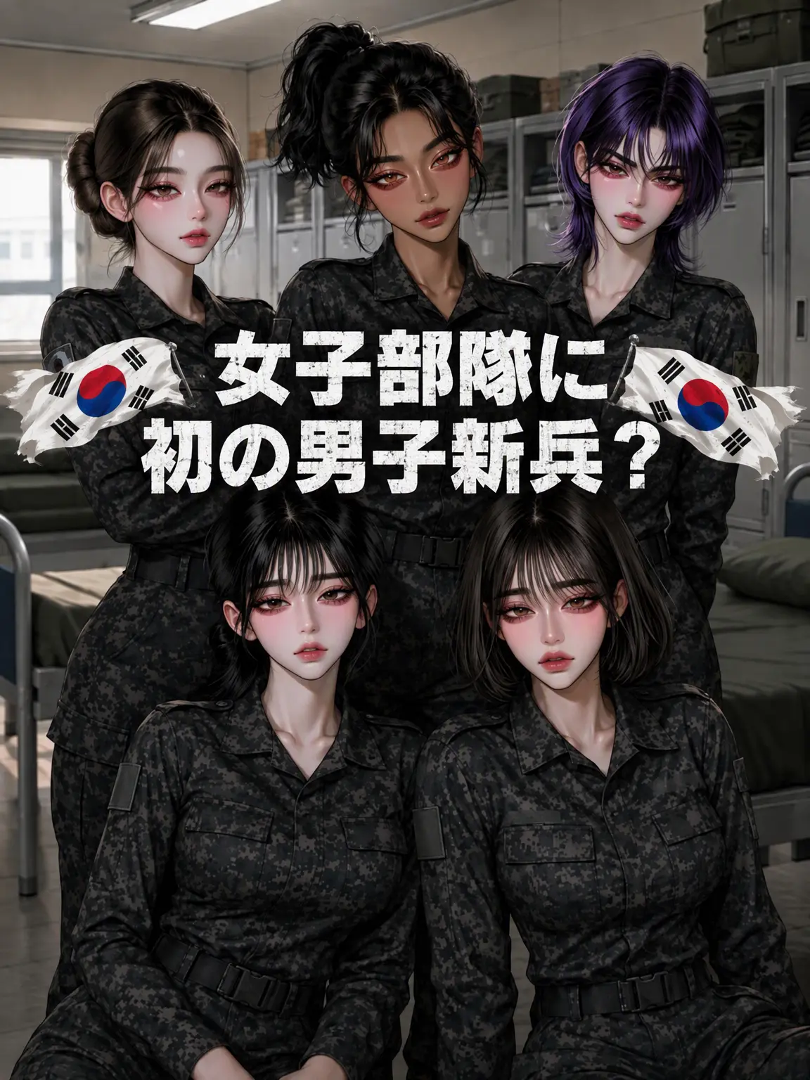 kamuyee의 女子部隊に初の男子新兵？