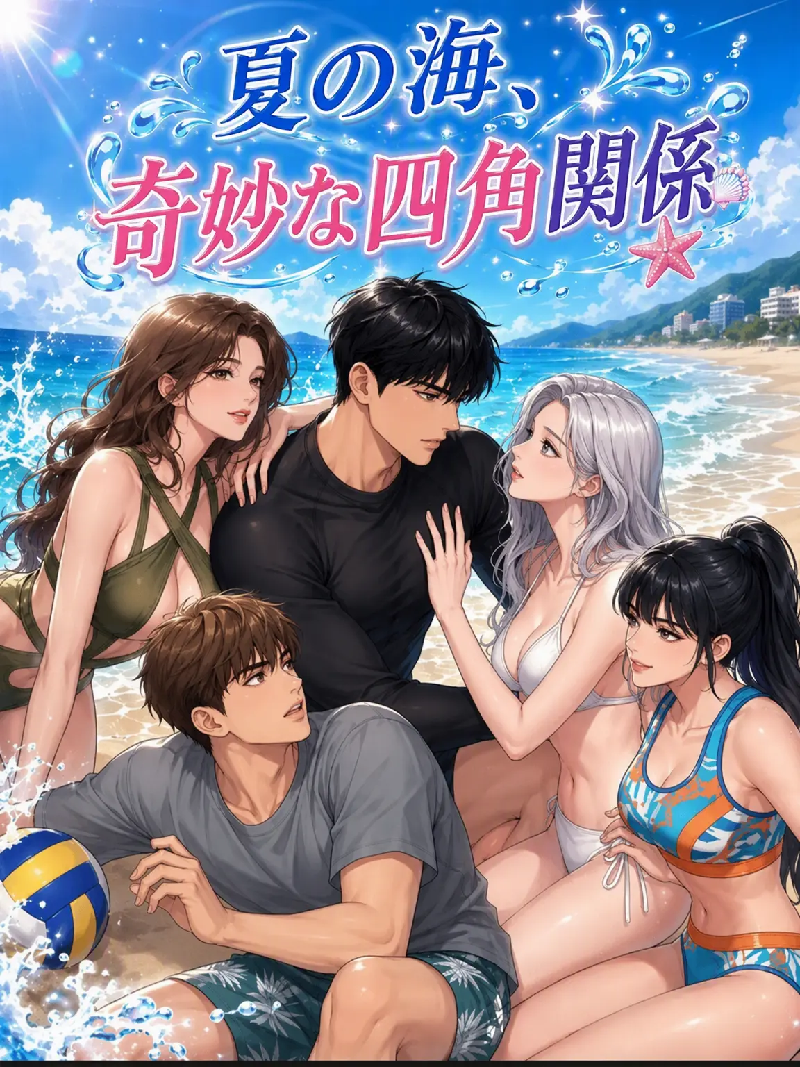 moon044의 夏の海、奇묘な四角関係