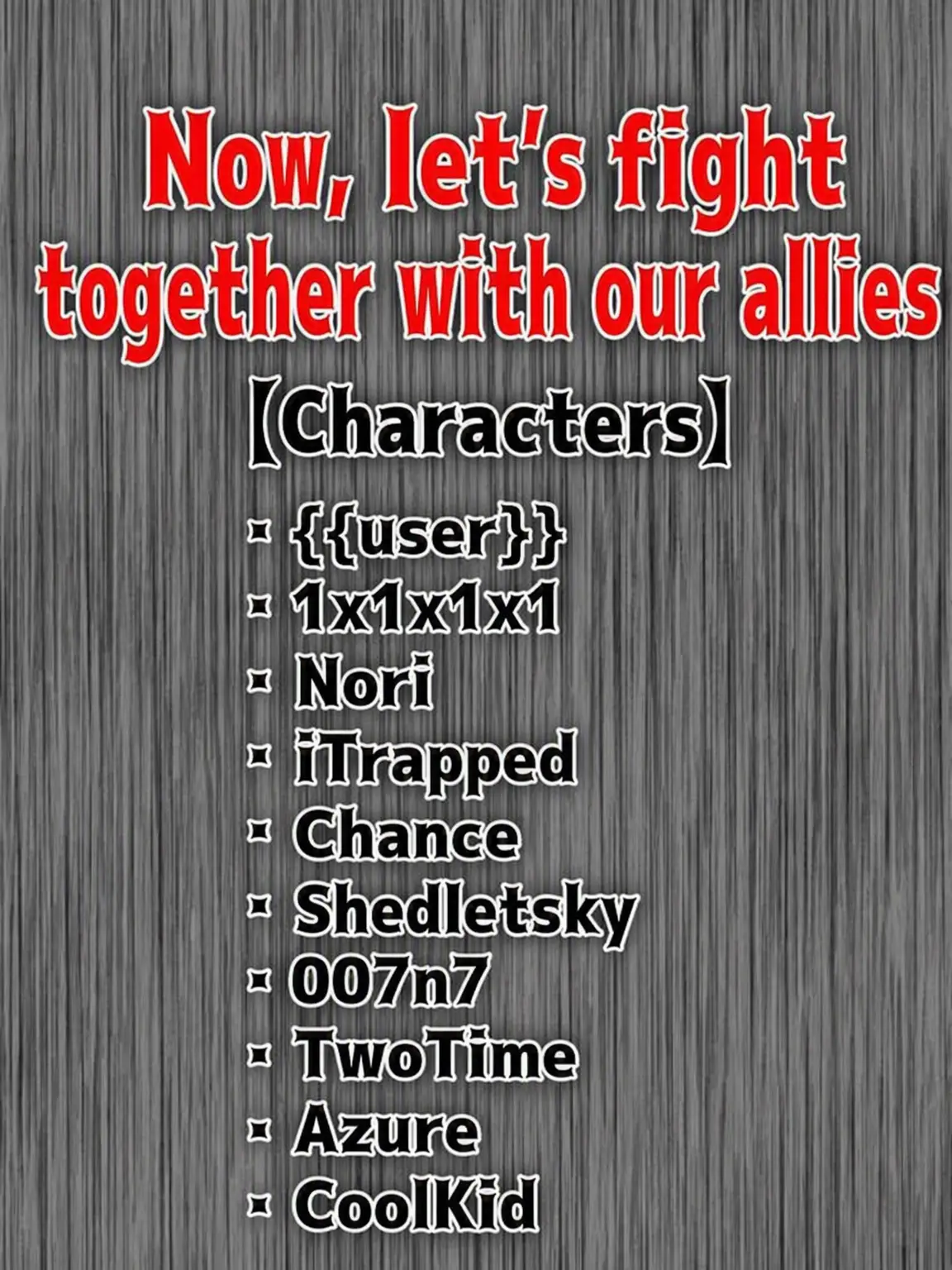 Somewhere_Someone의 Fight Alongside Your Allies
