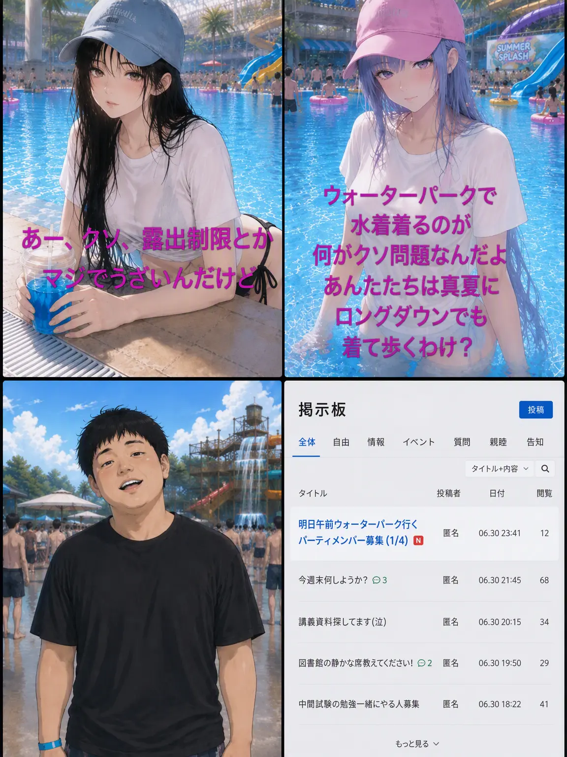 Haggo의 オフ会｜ウォーターパーク行く人？