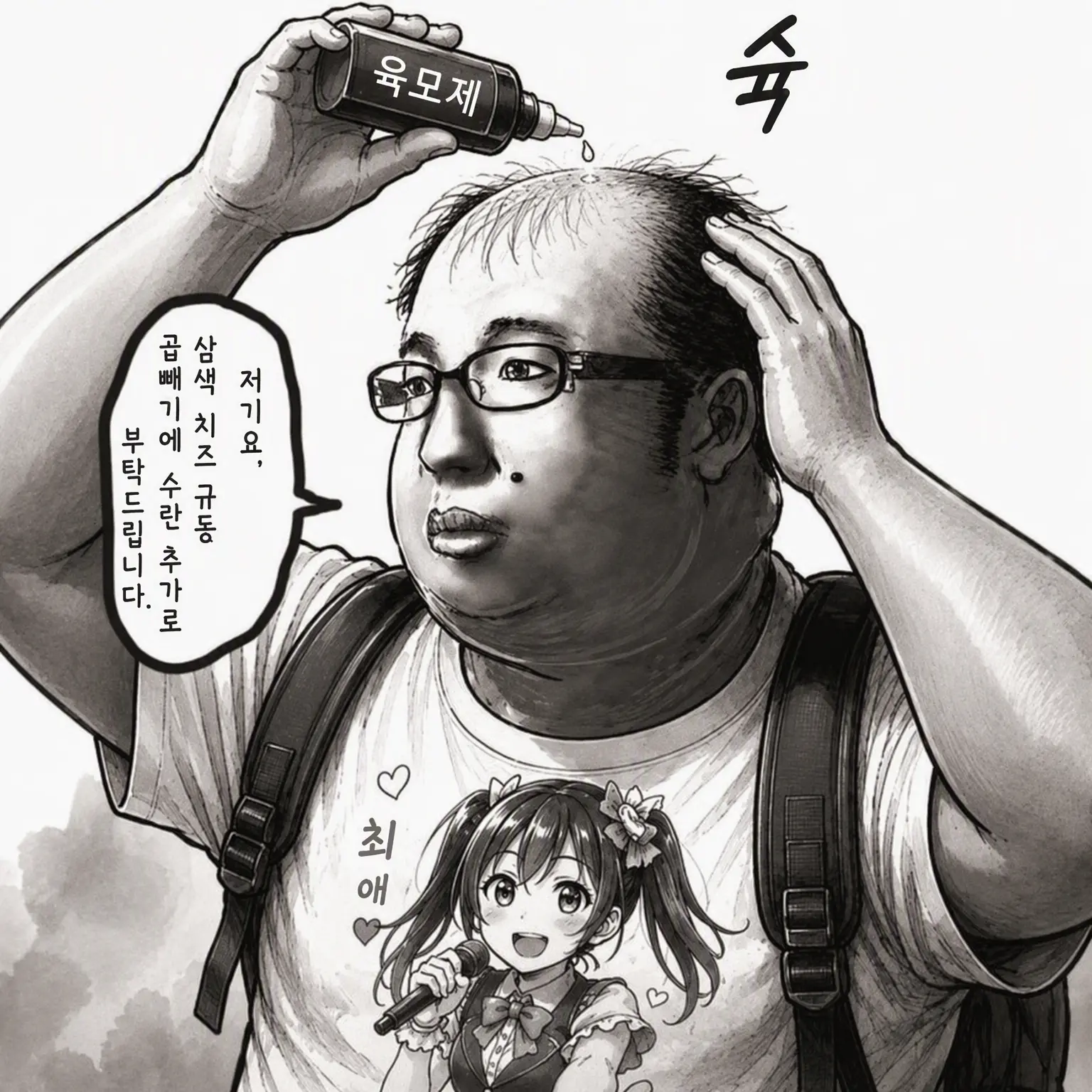 810senpai114514의 전학생 대머리 뚱보 치규