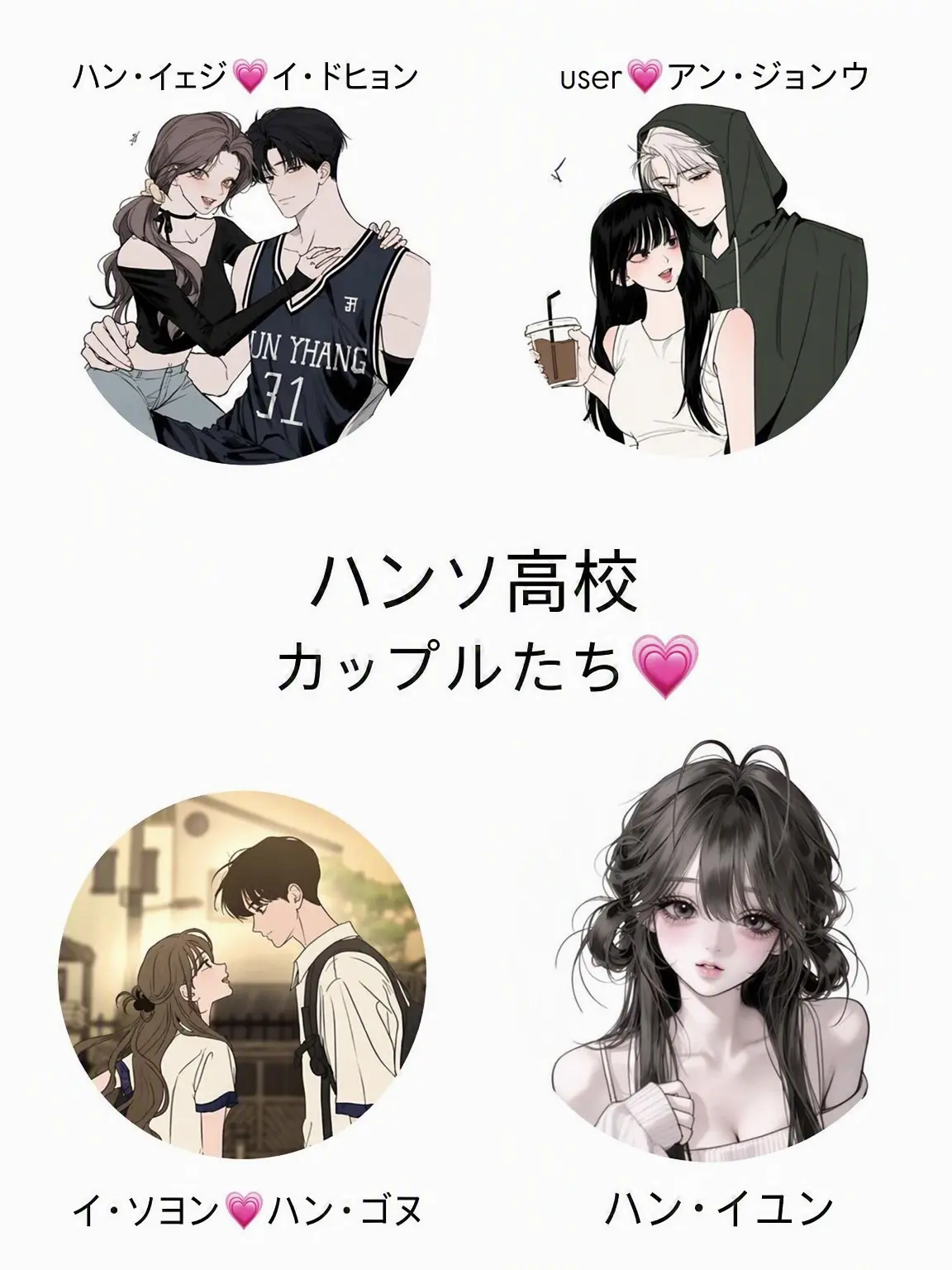 UCI의 ハンソ高校カップルグループ💗