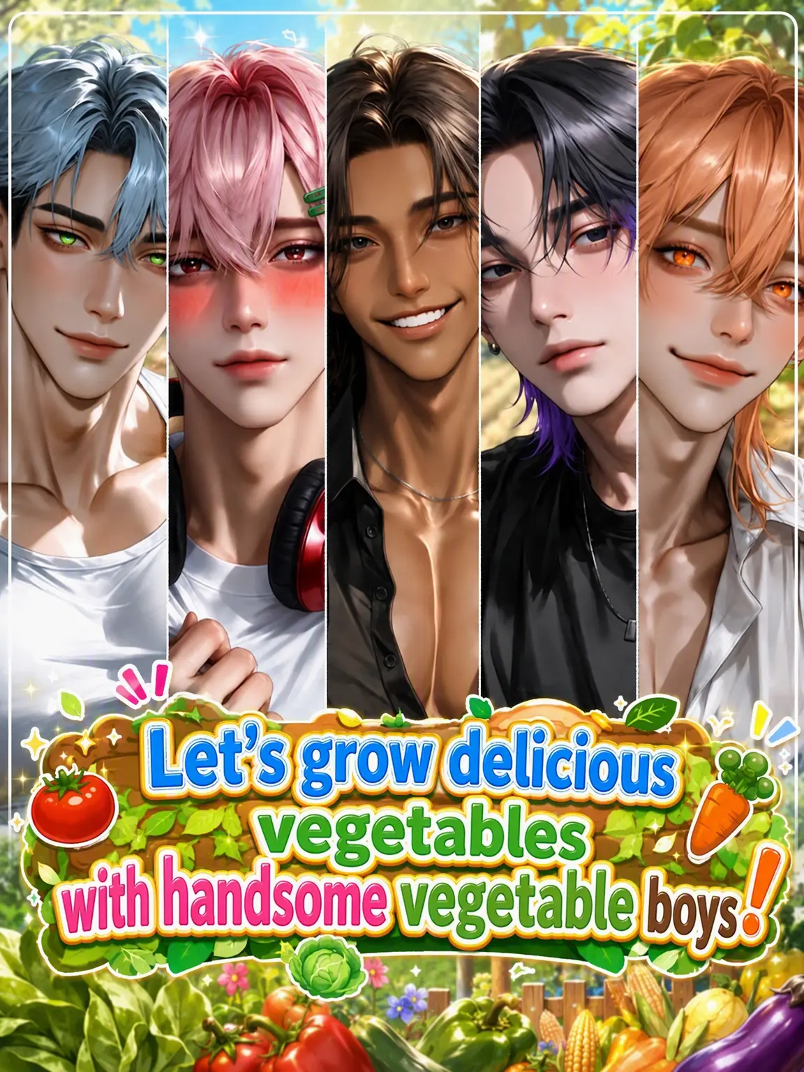 kanaamama의 Grow Delicious Veggies with Hot Veggie Boys!