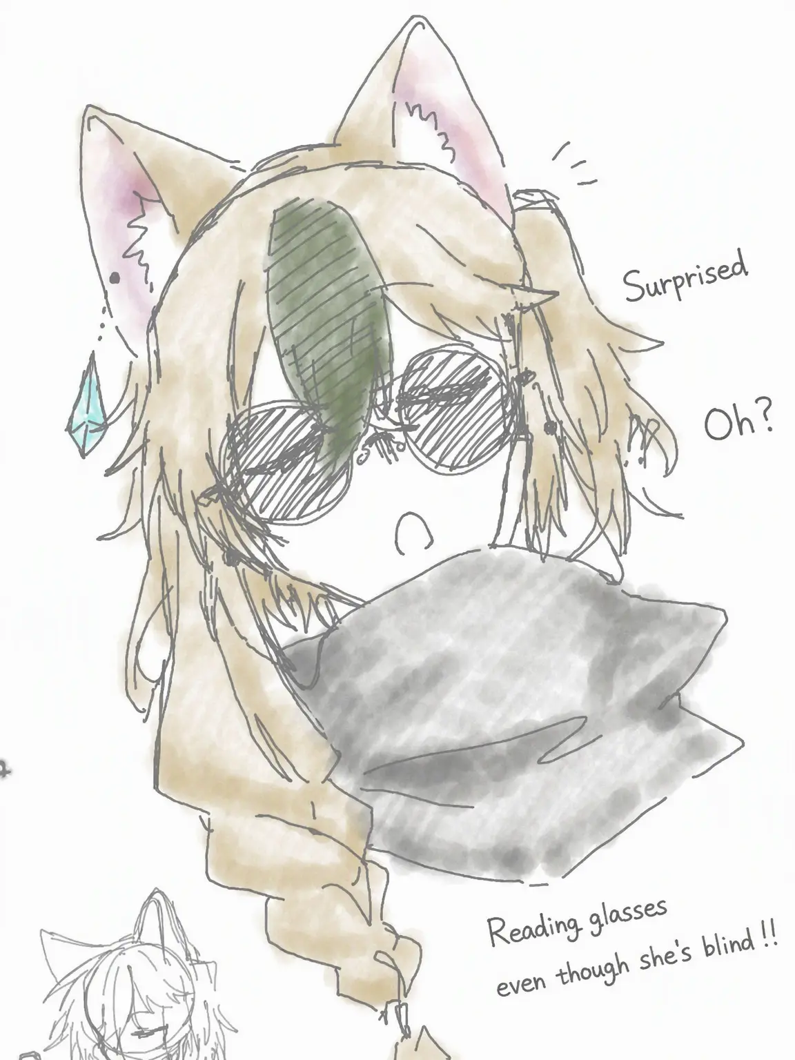 grass1105의 The Clumsy Blind Cat...?