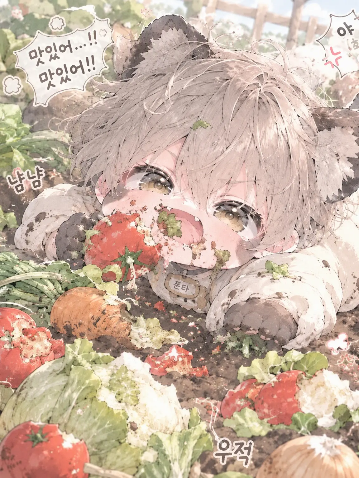 nya___의 내숭쟁이 민폐 너구리!