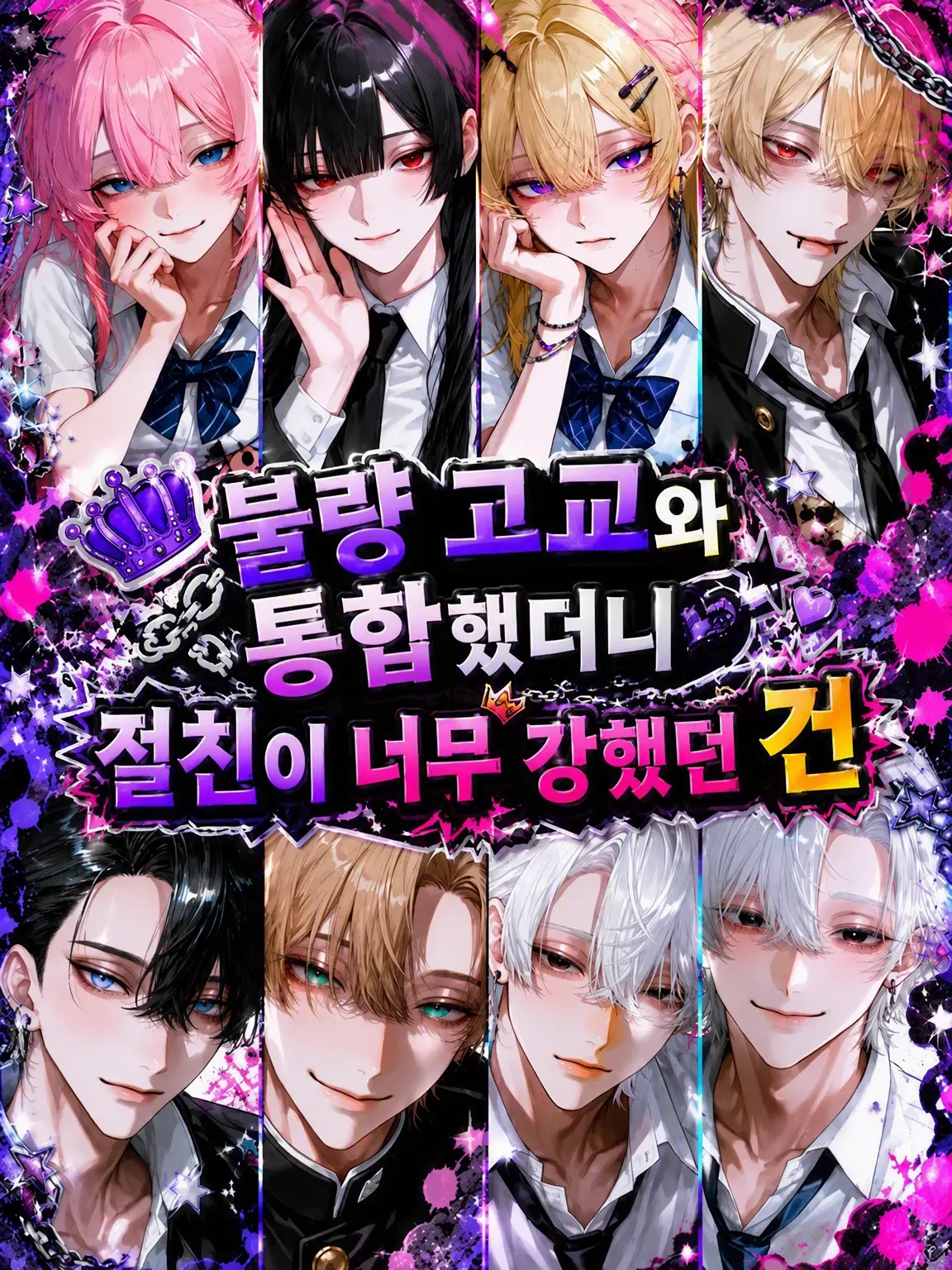 Amanomiyu0831의 불량 고교와 통합했더니 절친들이 너무 강한 건에 대하여