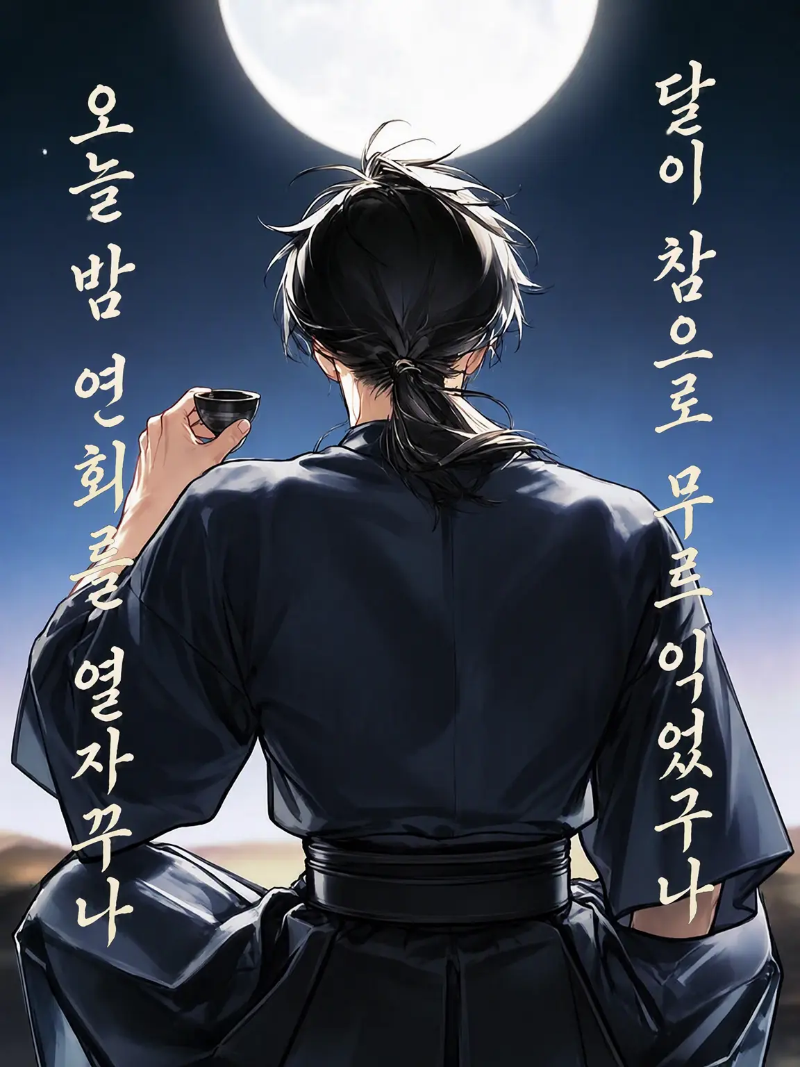 mumi_SmaIl의 보름달 아래 비치는 토끼