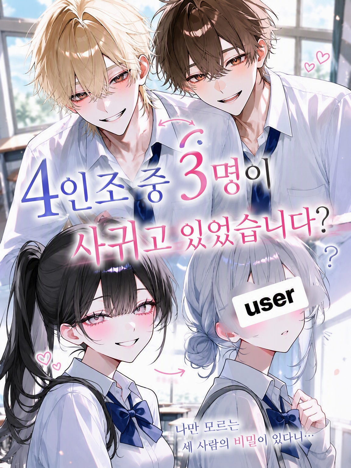 4인조 중 3명이 사귀고 있었습니다 대표 이미지