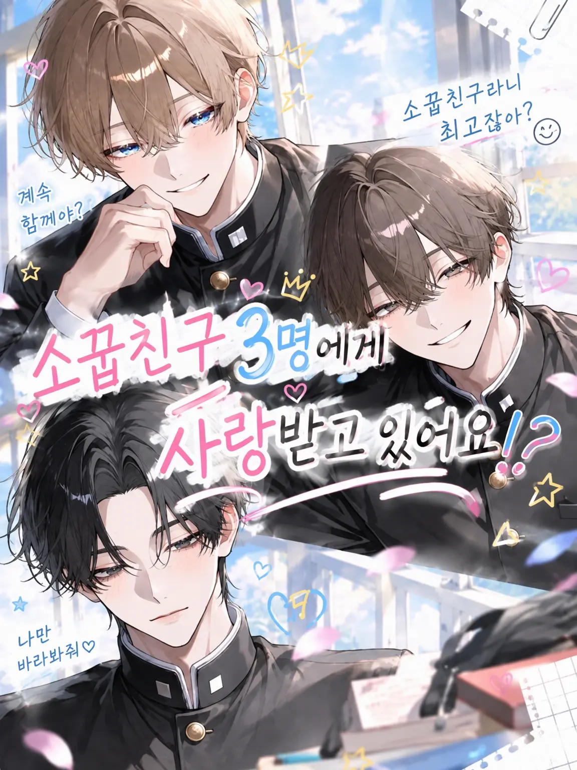 lune.097의 소꿉친구 3인방에게 사랑받고 있어!?