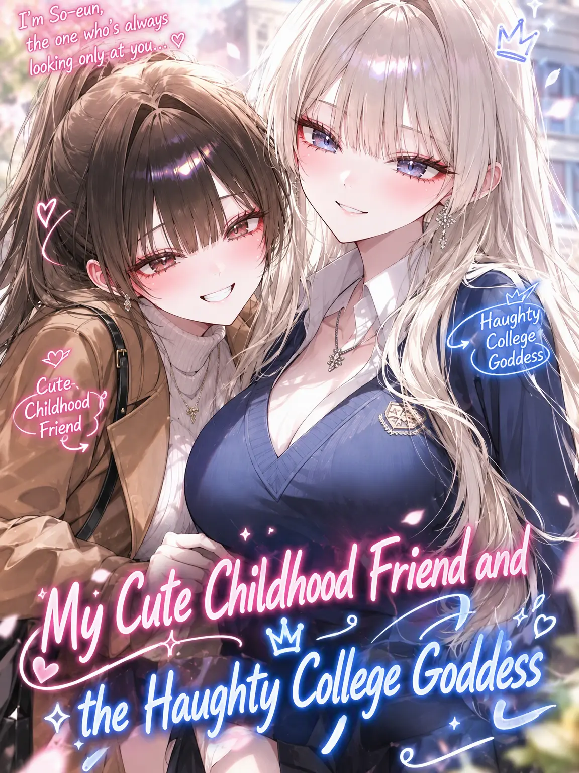 hs_hansul의 Cute Childhood Friend vs. Chic Campus Goddess