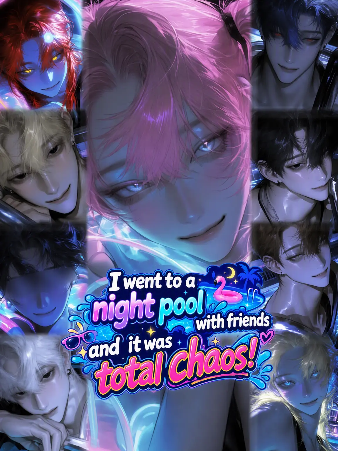 aisaregasuki의 Night Pool Chaos with Friends!