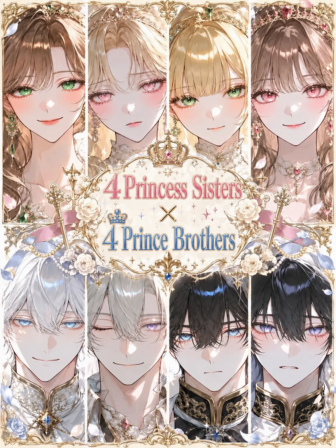 25253_p_r의 🎀4 Princesses × 4 Princes👑
