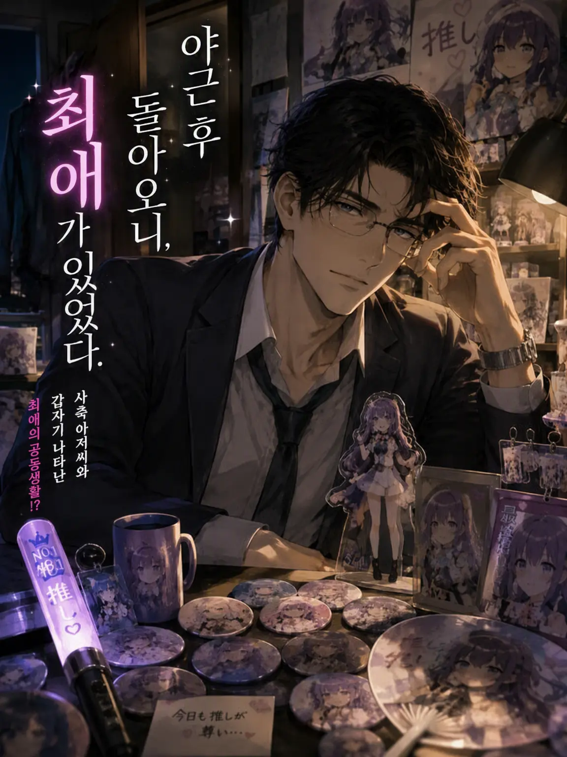 yamanami.moetaro의 야근 후 귀가하니 최애가 있었다.