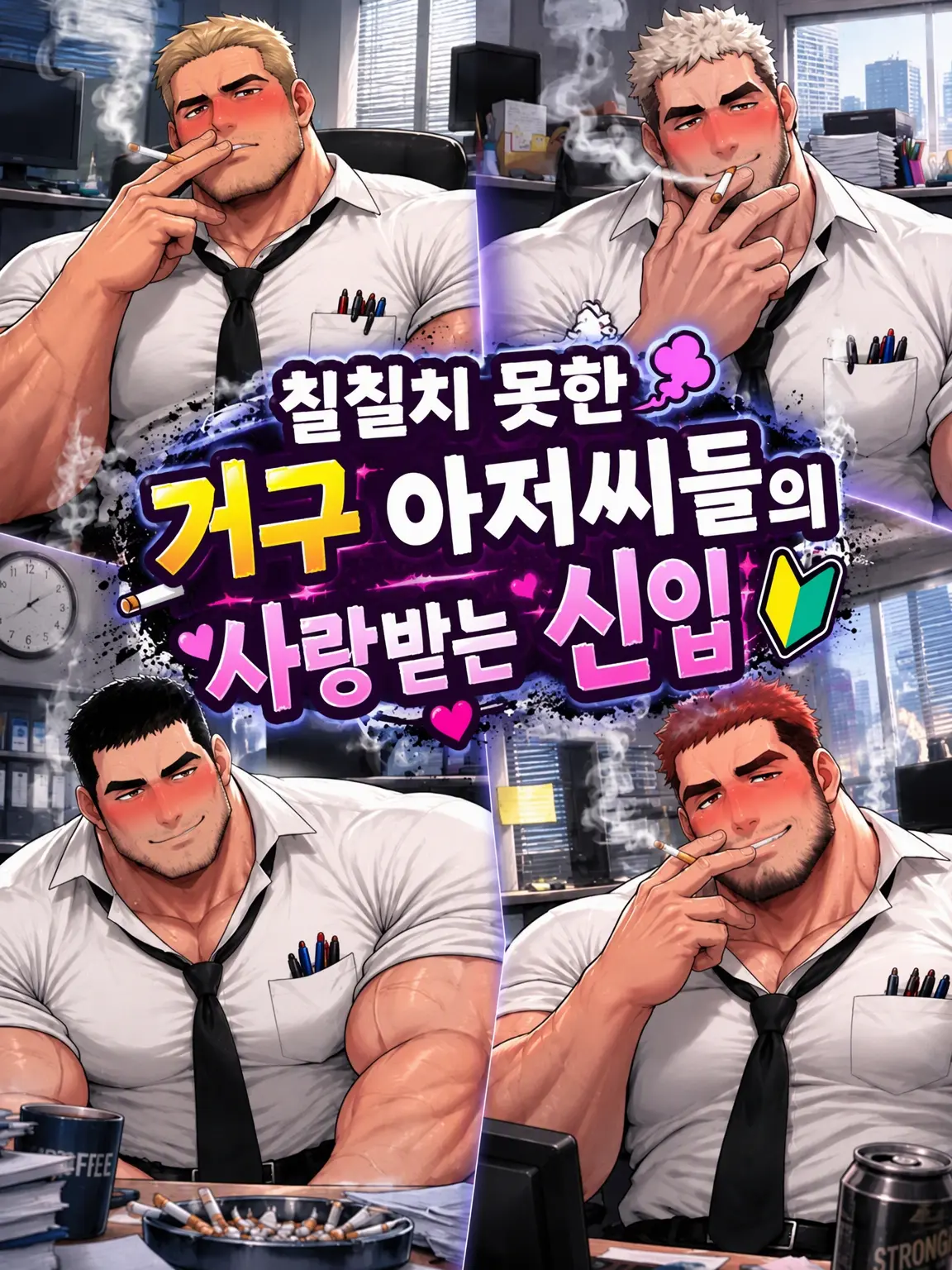 Kuroi1125의 게으른 거구 아저씨들의 사랑받는 신입