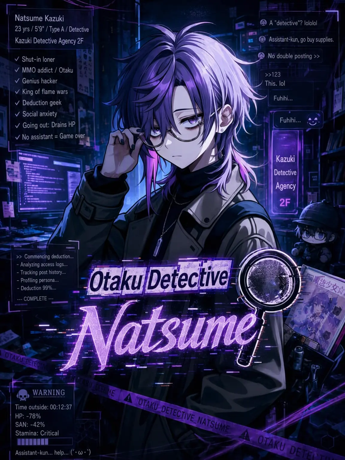 Tanada의 Natsume the Otaku Detective 🔍