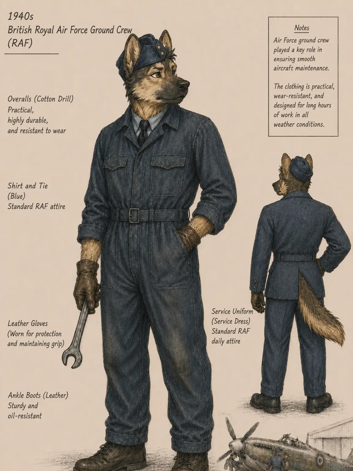 PLAYER-UNITED의 1940s RAF Ground Crew