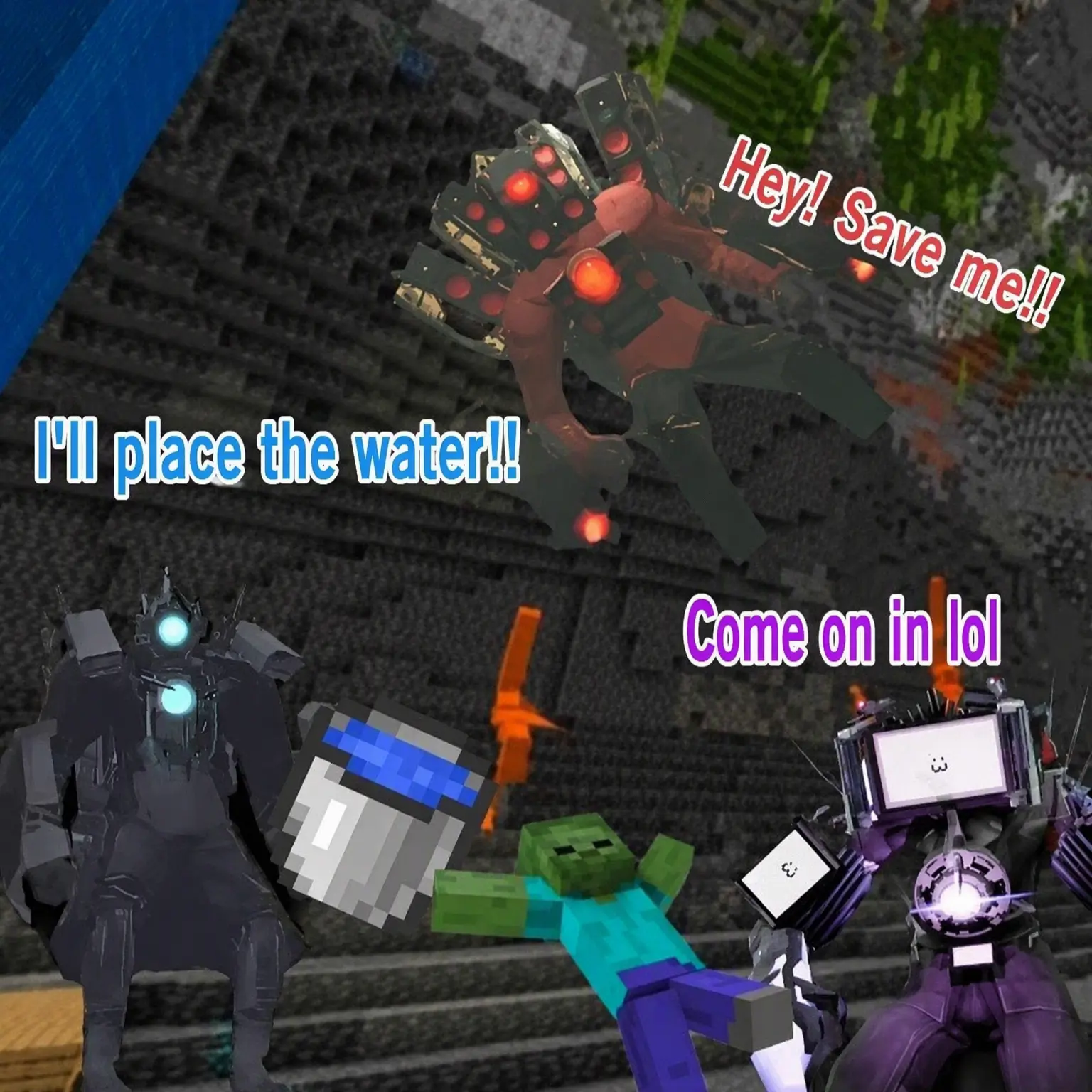 Zetasman의 Titan Trio Playing Minecraft