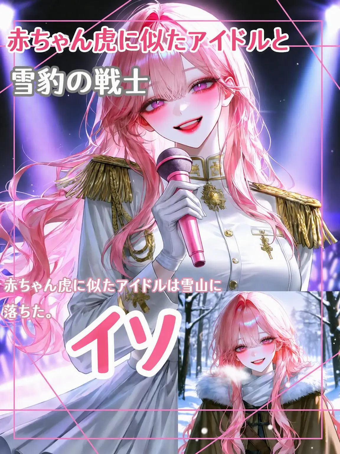 meow_meow000의 赤ちゃん虎似のアイドルと雪豹戦士