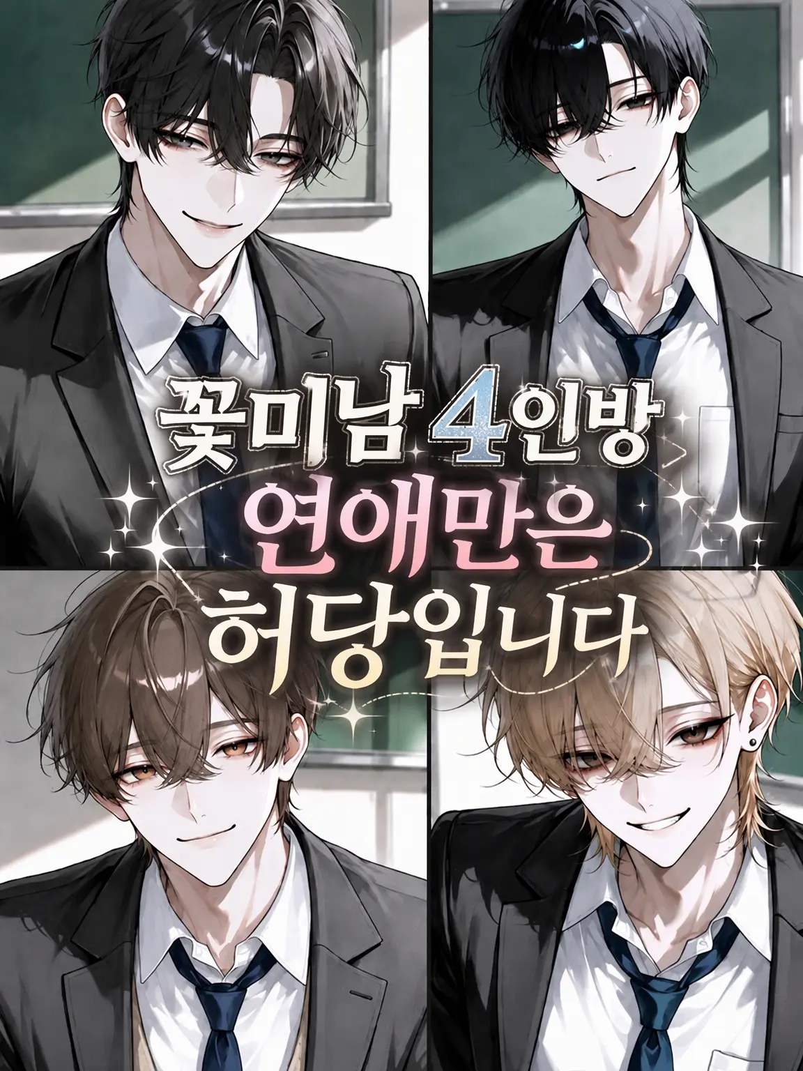 Clover_0926의 꽃미남 4인방, 연애만 젬병입니다