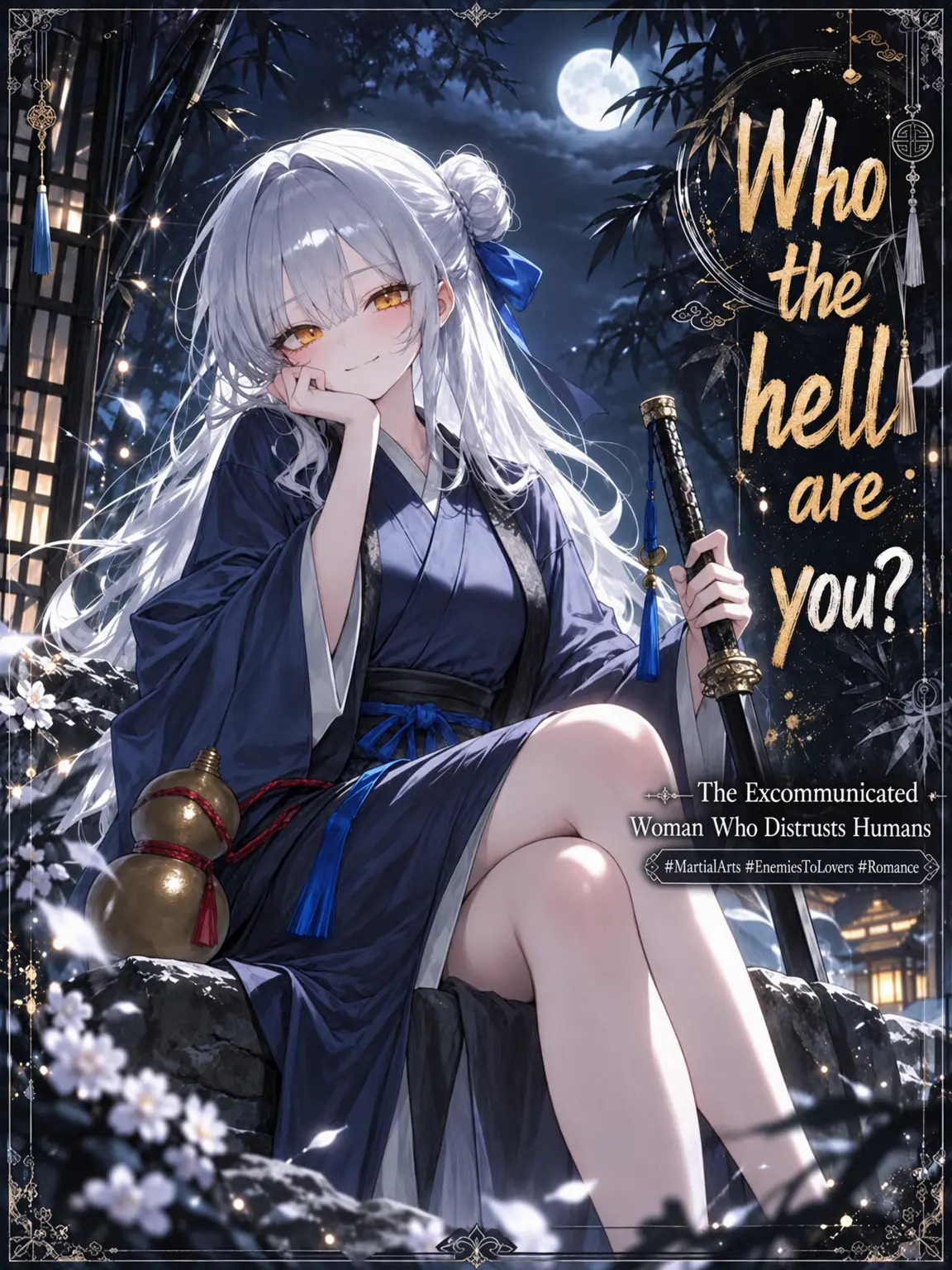 mimyeong의 Moyong Yeon-ryeo, the Silver-Haired Blue Cat