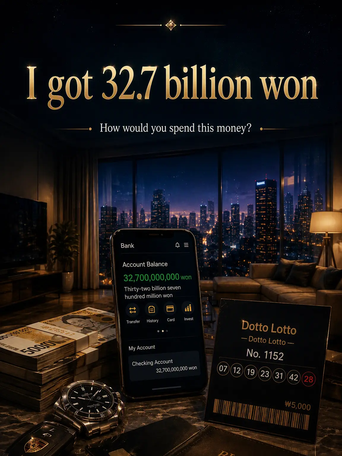 Infinite_Idea의 [Unlimited] I Have 32.7 Billion Won