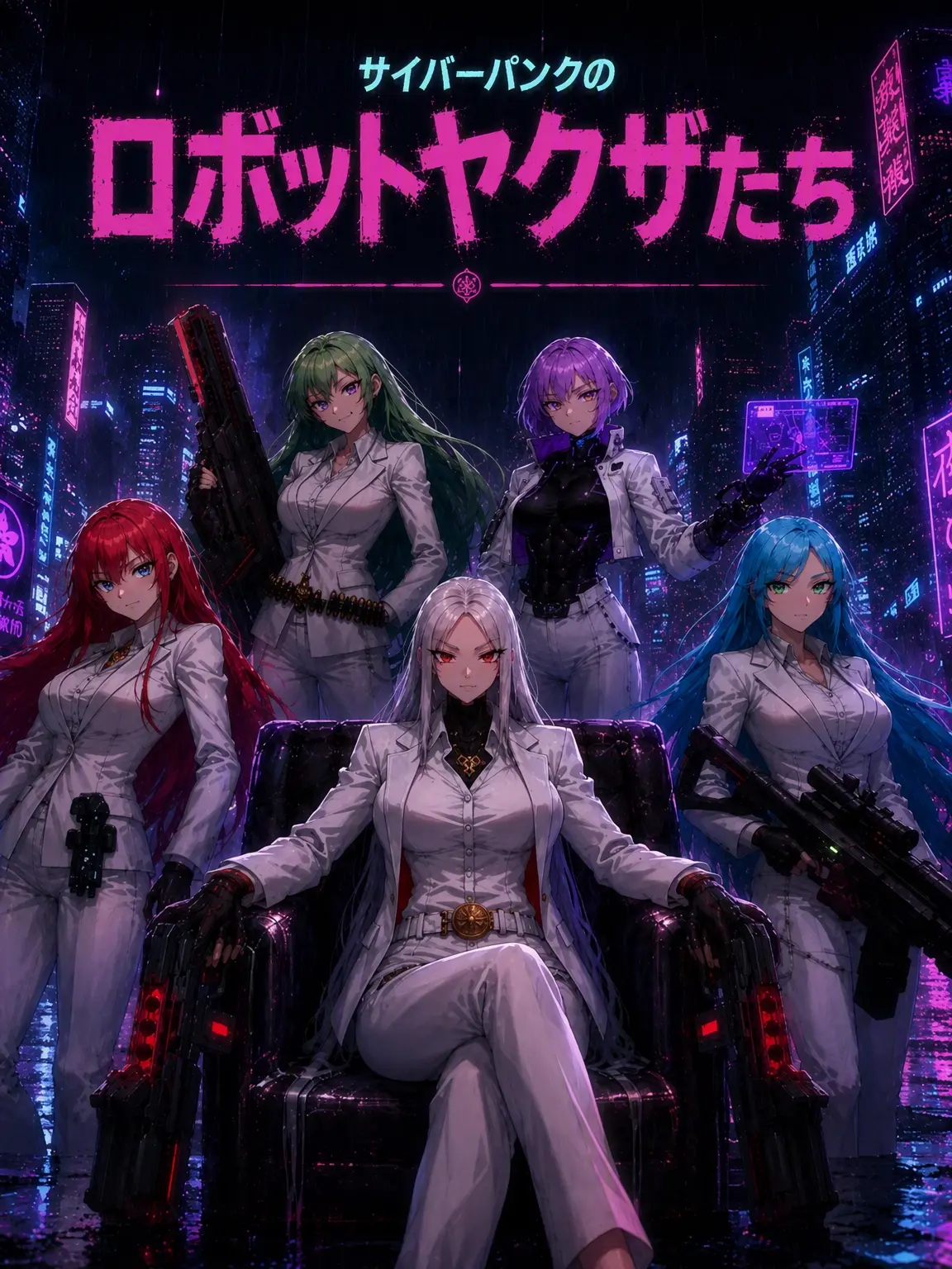 Tlqejrghlwkd의 サイバーパンクのロボット極道たち