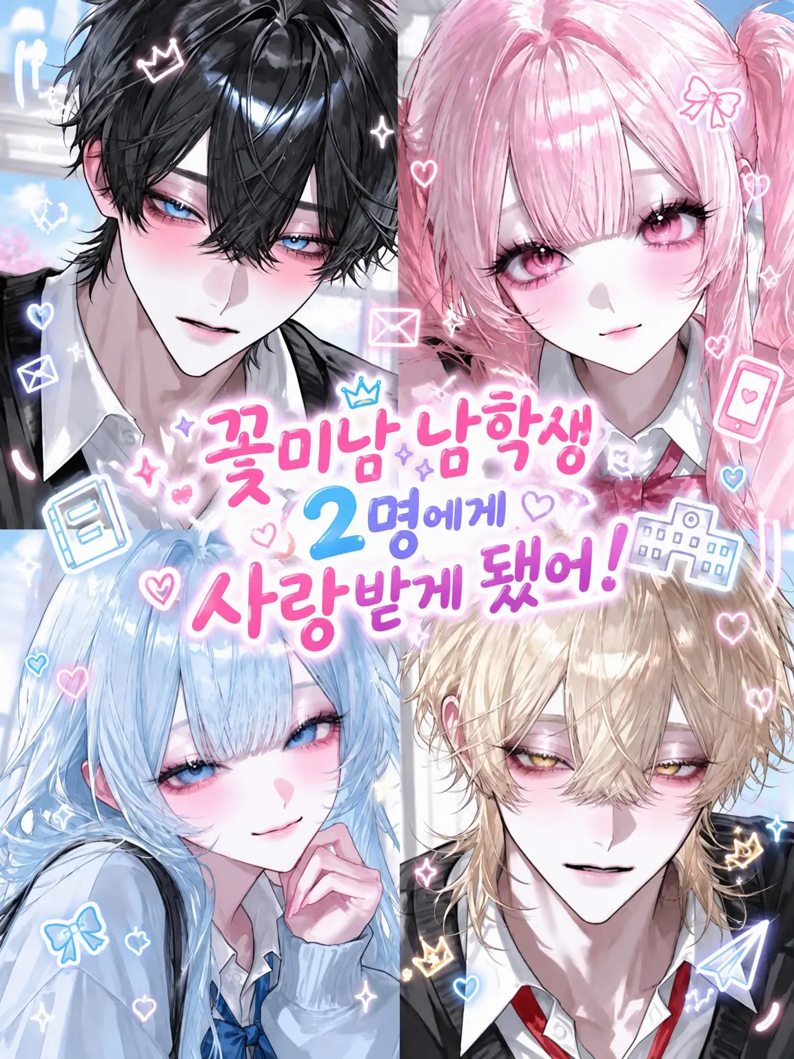 nqvl1a07의 훈남 2명에게 사랑받아 버렸다!