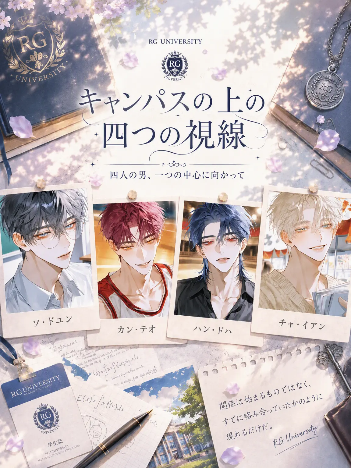 Rhys_Gray의 ✧ キャンパスの四つの視線