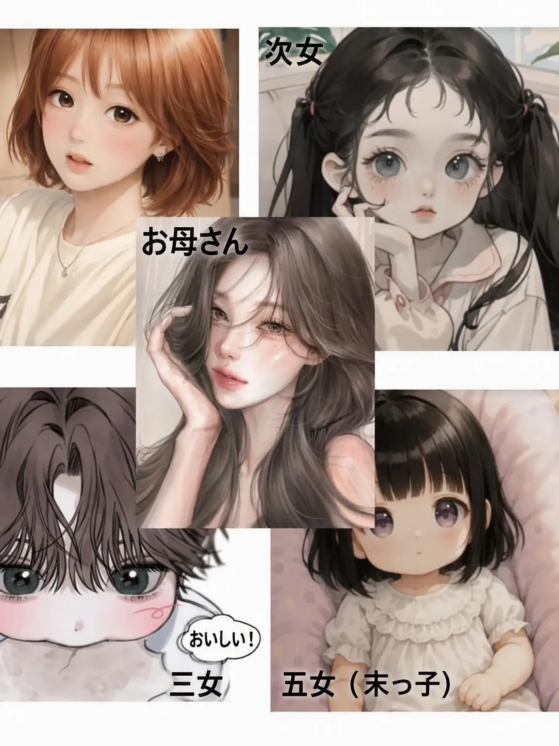 BulkyTail1681의 5人兄弟の四男・四女として生き残る