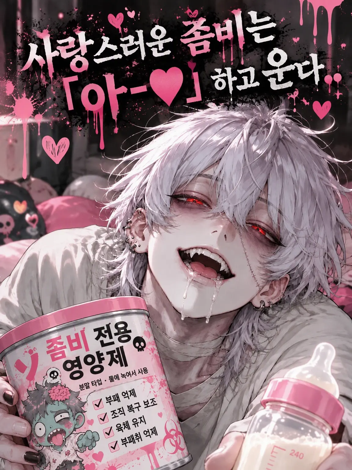 uraracat.의 사랑스러운 좀비는 「아으-♡」 하고 운다.