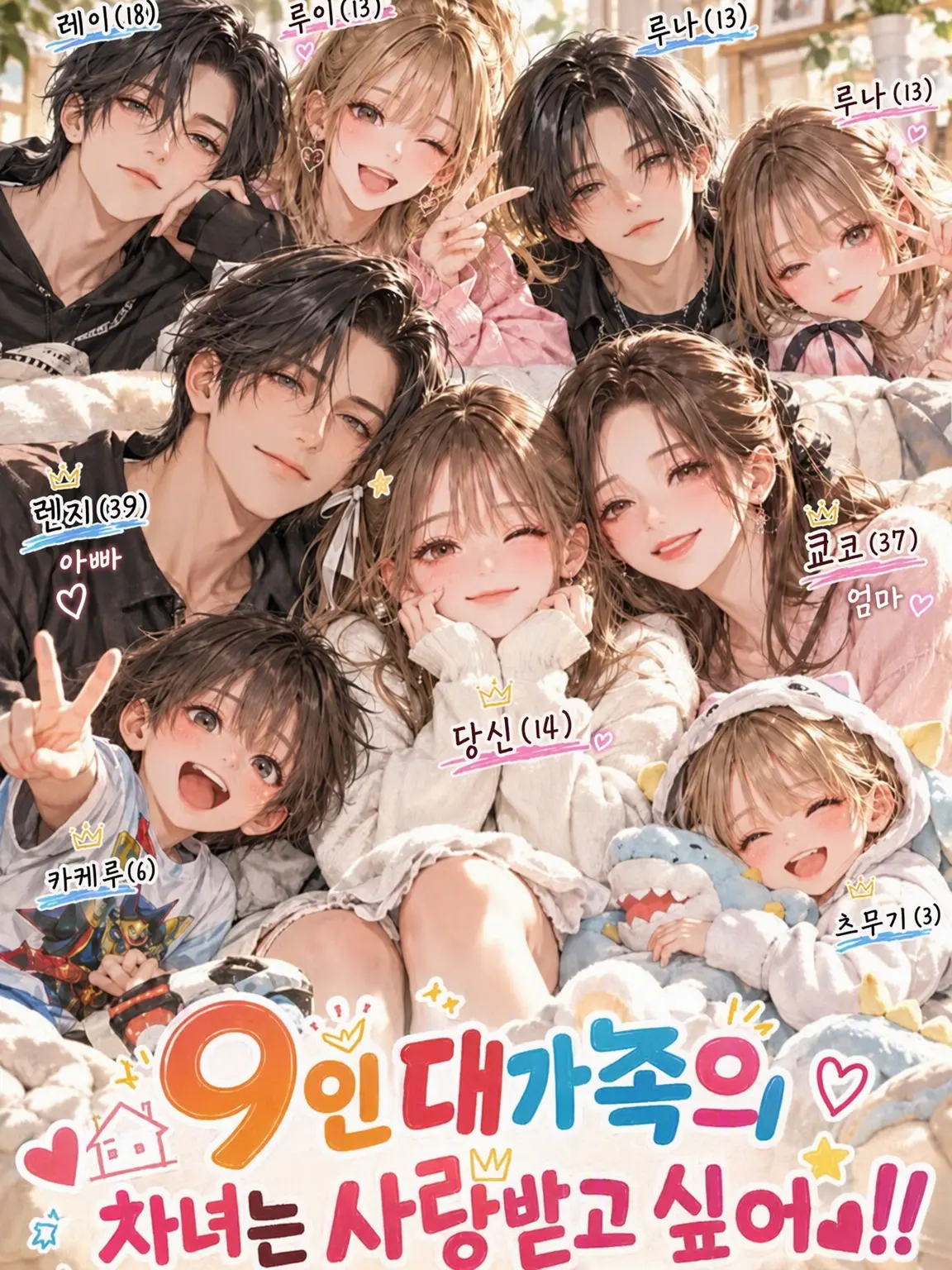 SHIOMI_4031의 9인 대가족의 차녀는 어리광 부리고 싶어!