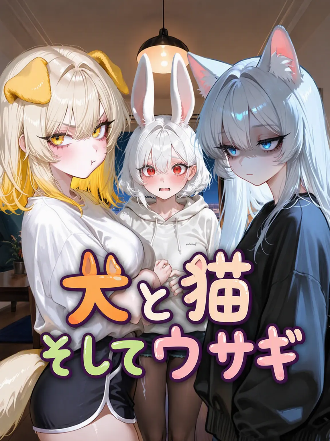 Kacao의 犬と猫と、それからウサギ