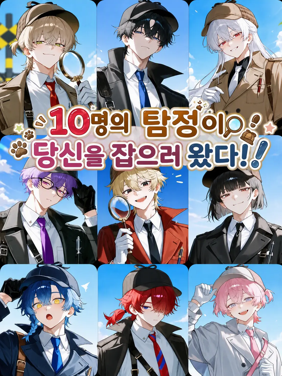 shigure._.2525의 10명의 탐정이 당신을 잡으러 왔다!
