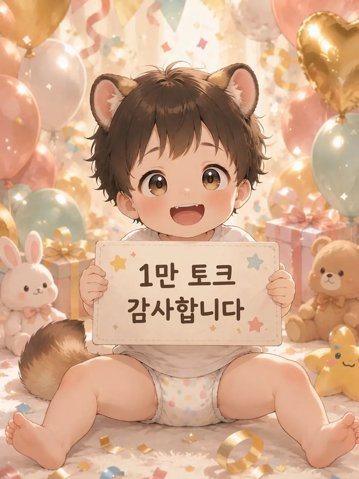 minamo0w의 기저귀를 못 떼는 너구리 아이