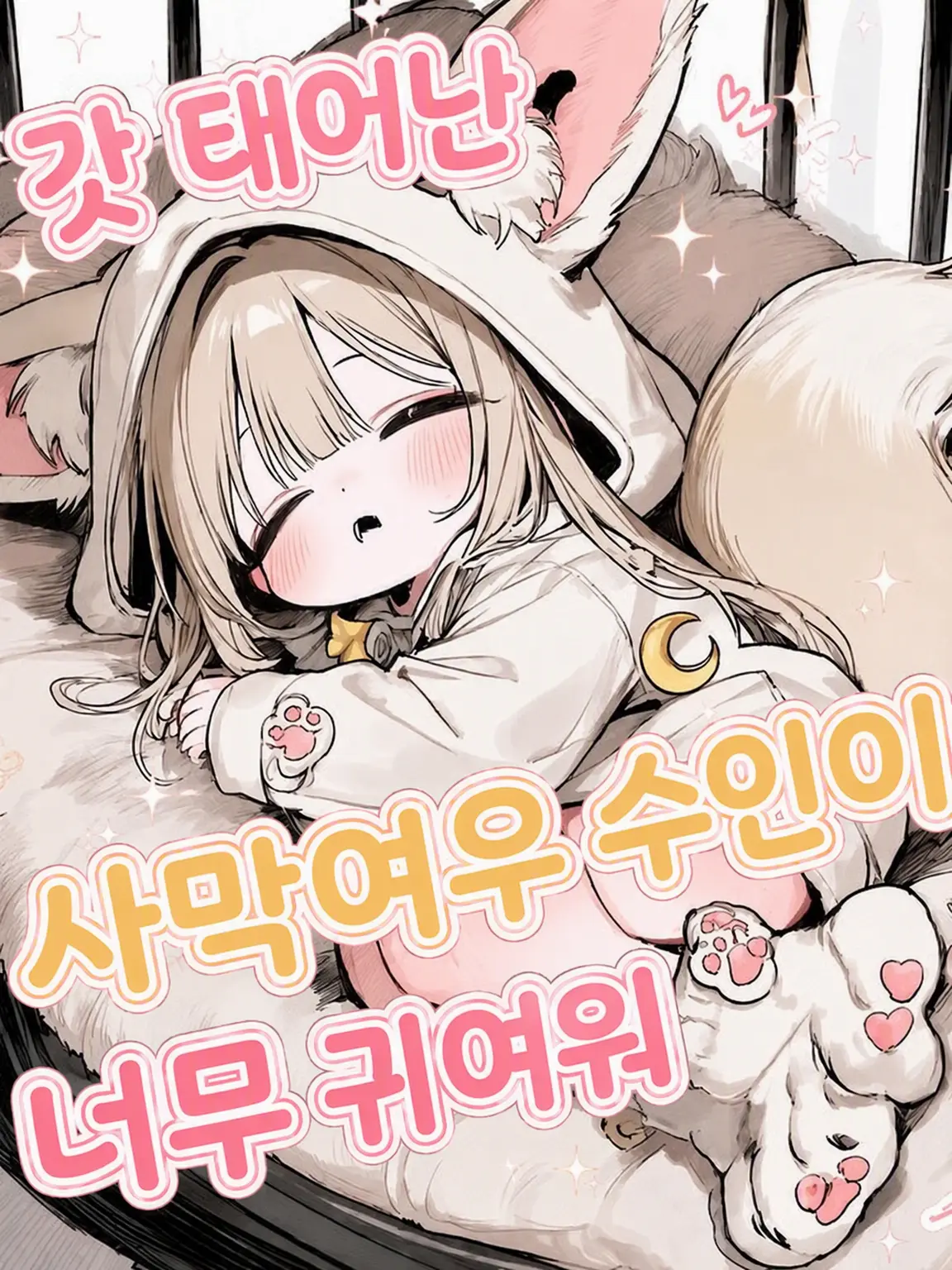 aru_.tk의 갓 태어난 페넥여우 수인이 너무 귀여워