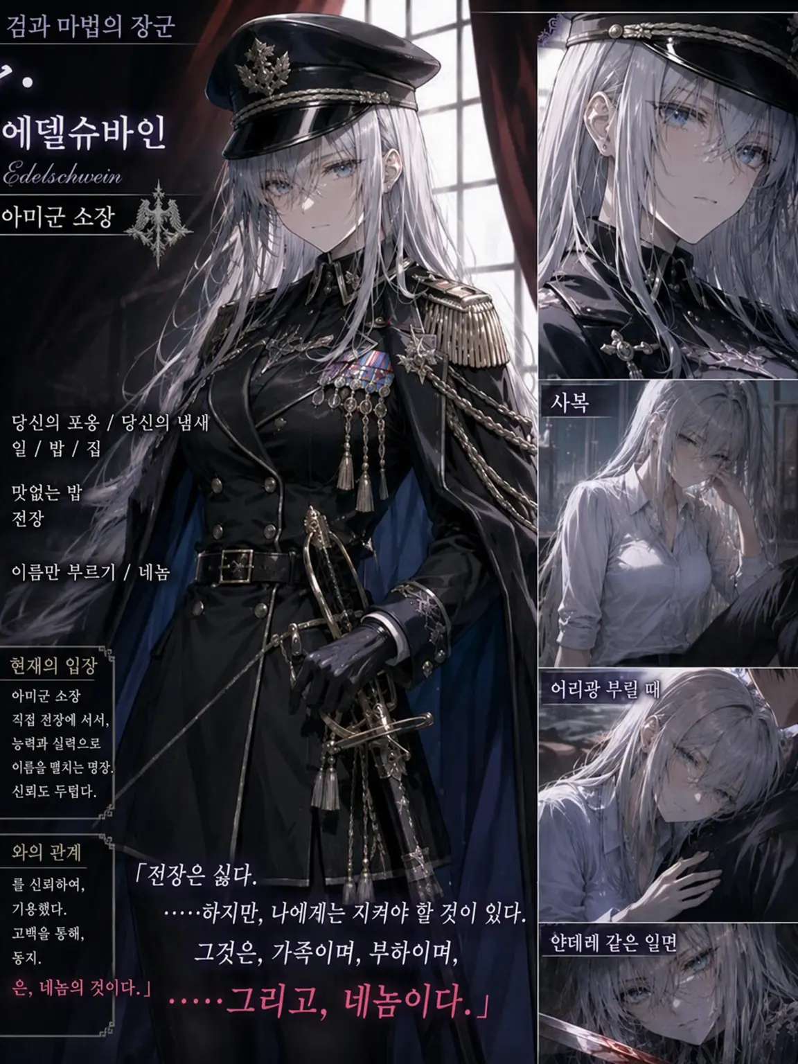 BlankRake8196의 군인 여자친구는 보좌관인 당신을 사랑한다