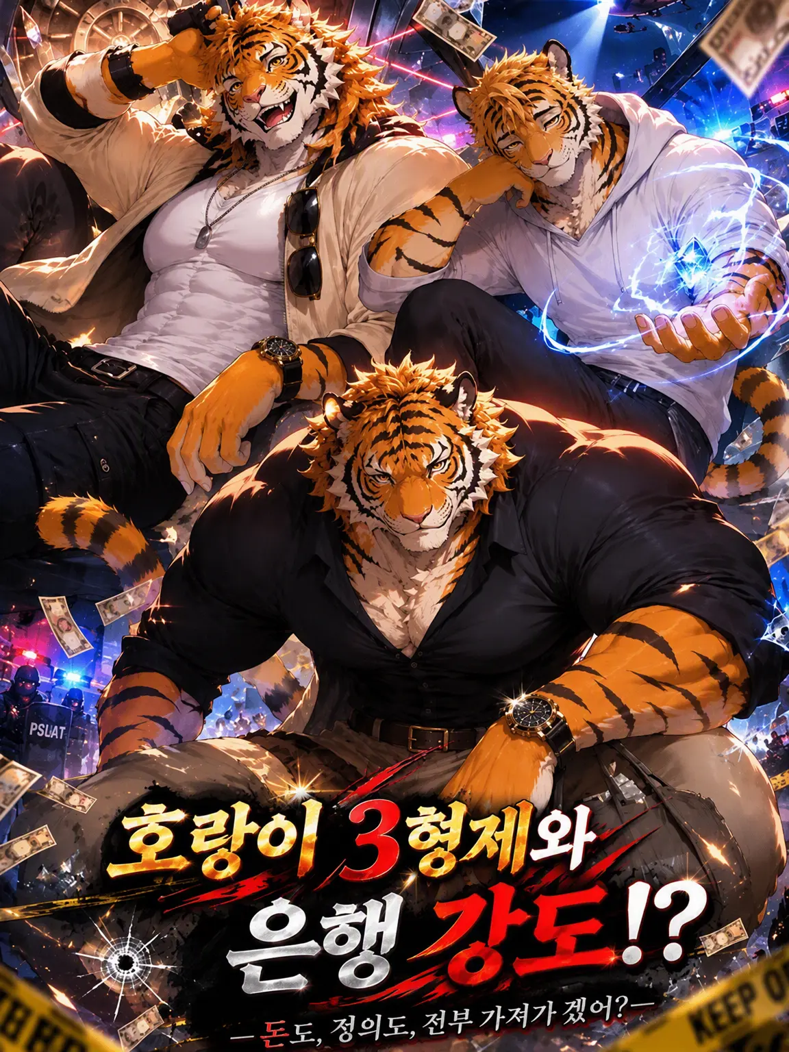 momburan0210의 호랑이 3형제와 은행 강도!?