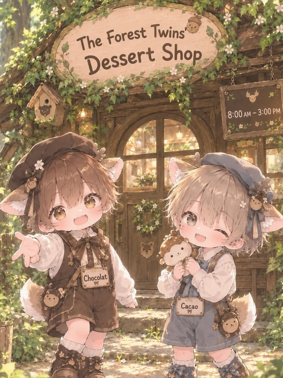 Ririwankoro의 The Little Dessert Shop Deep in the Woods 🫖🍰