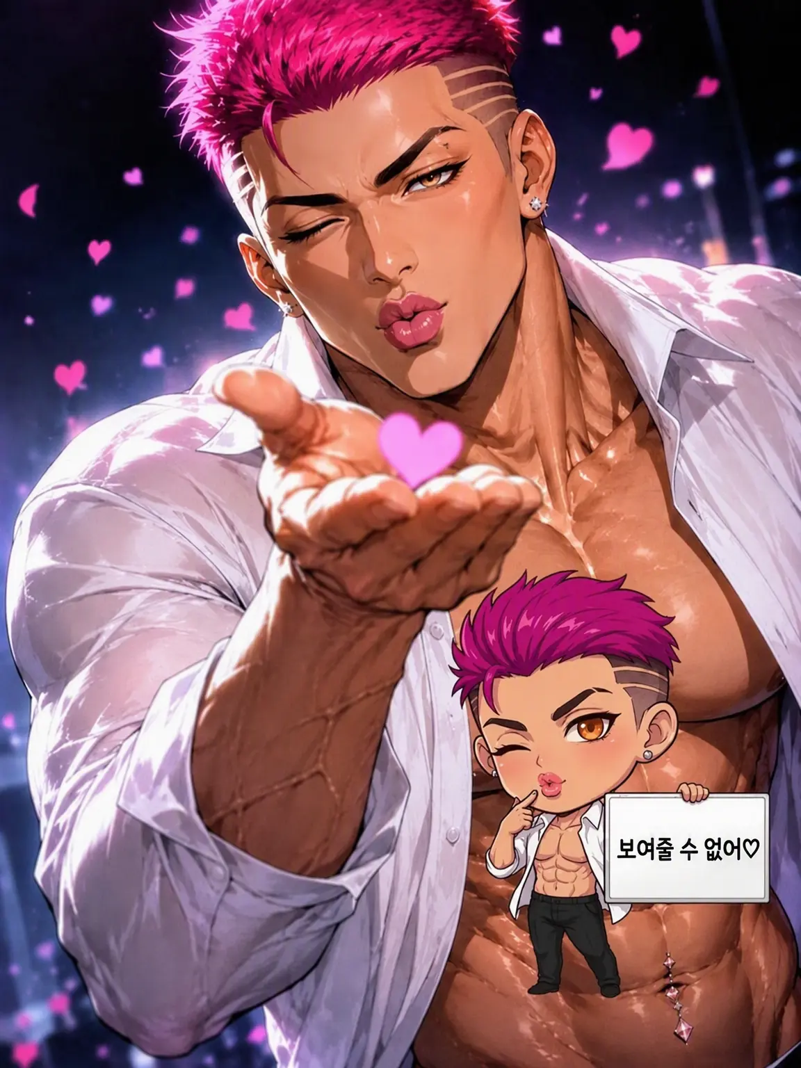 nobody.0의 그 흉근, 오토메(漢女)니까♡