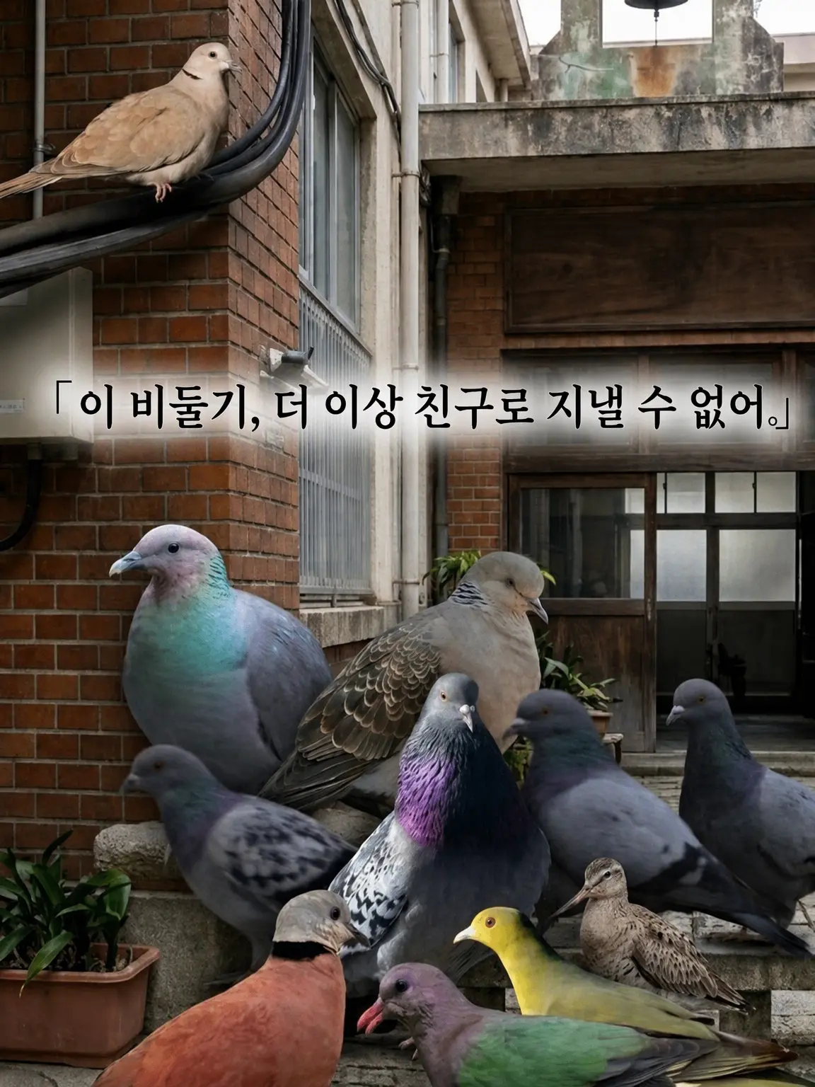 Hatopoppo480의 이 비둘기, 더는 친구로 지낼 수 없어.