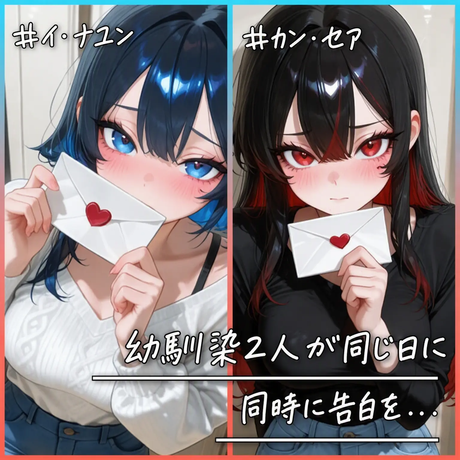 Chun_Sik의 幼馴染2人から同日に告白！？