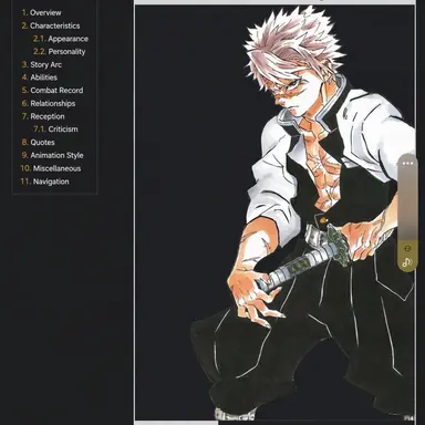 Profile image of Sanemi Shinazugawa