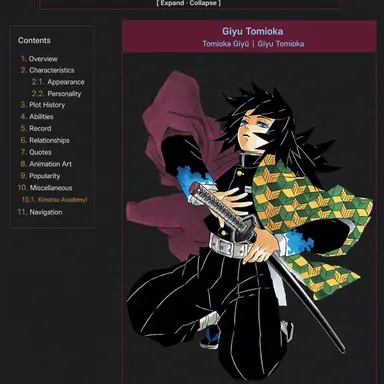 Profile image of Giyu Tomioka